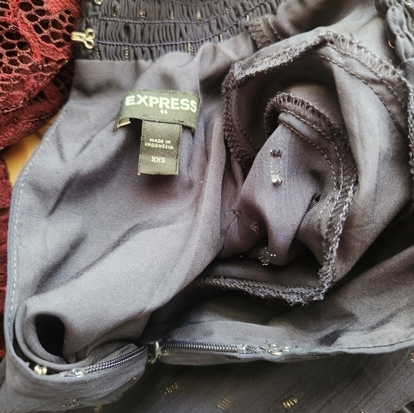 Express Bo Ho 1/4 Zip Up Dress - Picture 3 of 3